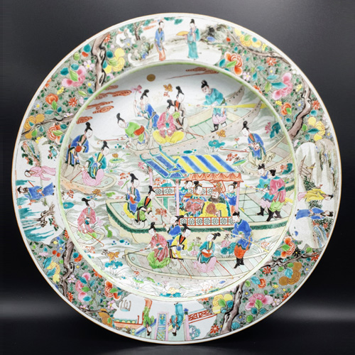 清雍正粉彩人物大盘【藏品之八】