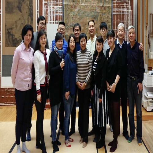 参观大英博物馆的东方画修复中心